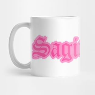 Sagittarius Zodiac Pink Astrology Aesthetic Mug